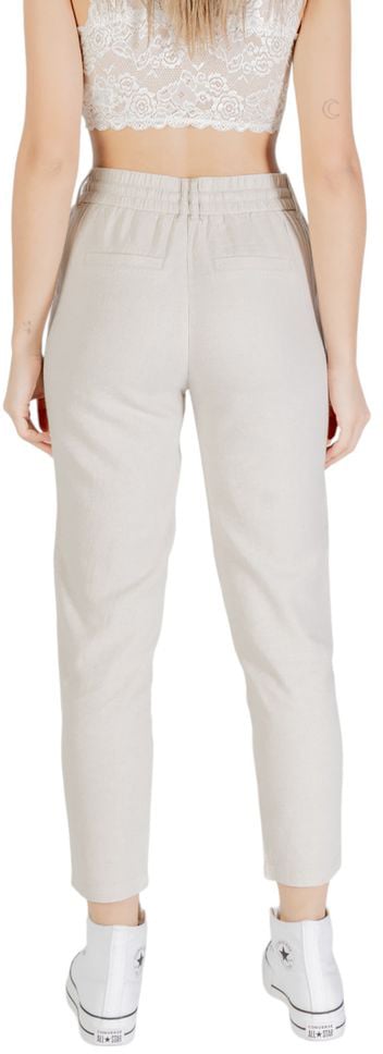 Only Beige Linen Casual Pants Divers