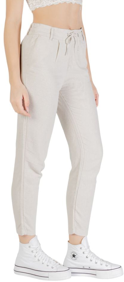 Only Beige Linen Casual Pants Divers