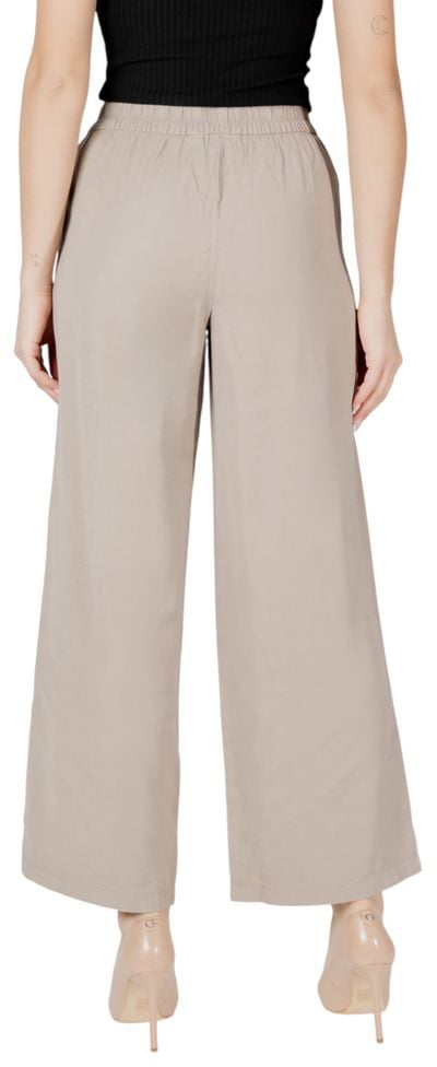 Only Beige Viscose Casual Pants Beige