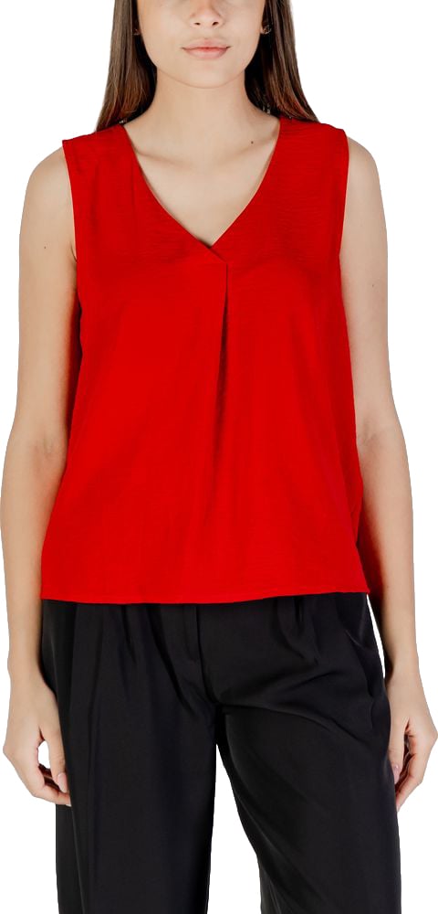 Only Only Multicolor Recycled Polyester Tank Tops Rood
