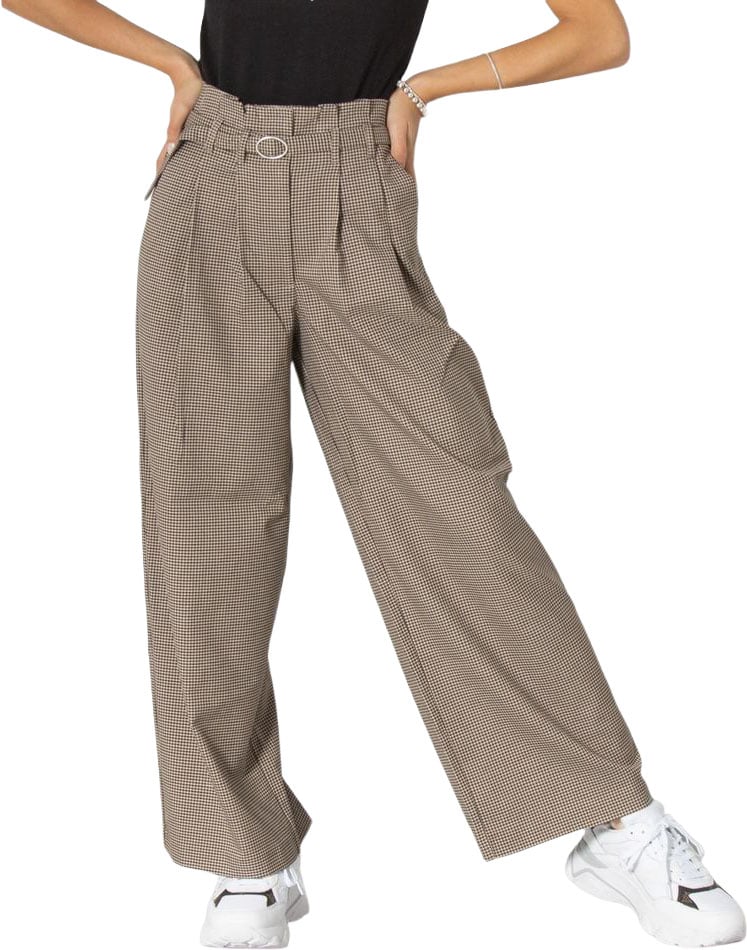 Only Beige Elastane Casual Pants Beige