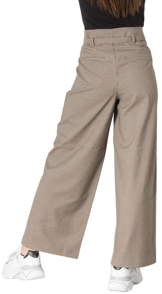 Only Beige Elastane Casual Pants Beige