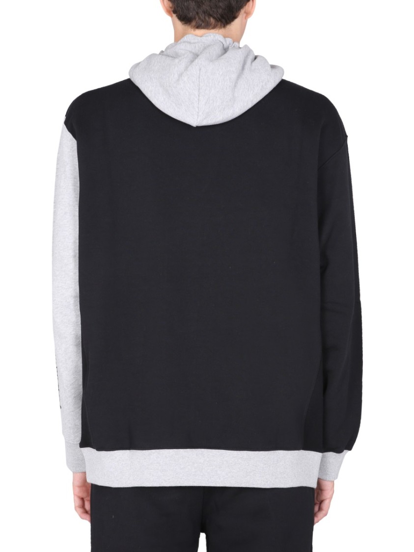 Opening Ceremony Color-Block Sweatshirt With Flocked Logo Detail Zwart