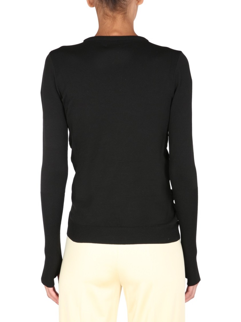 Opening Ceremony Fitted Crew Neck Sweater Zwart