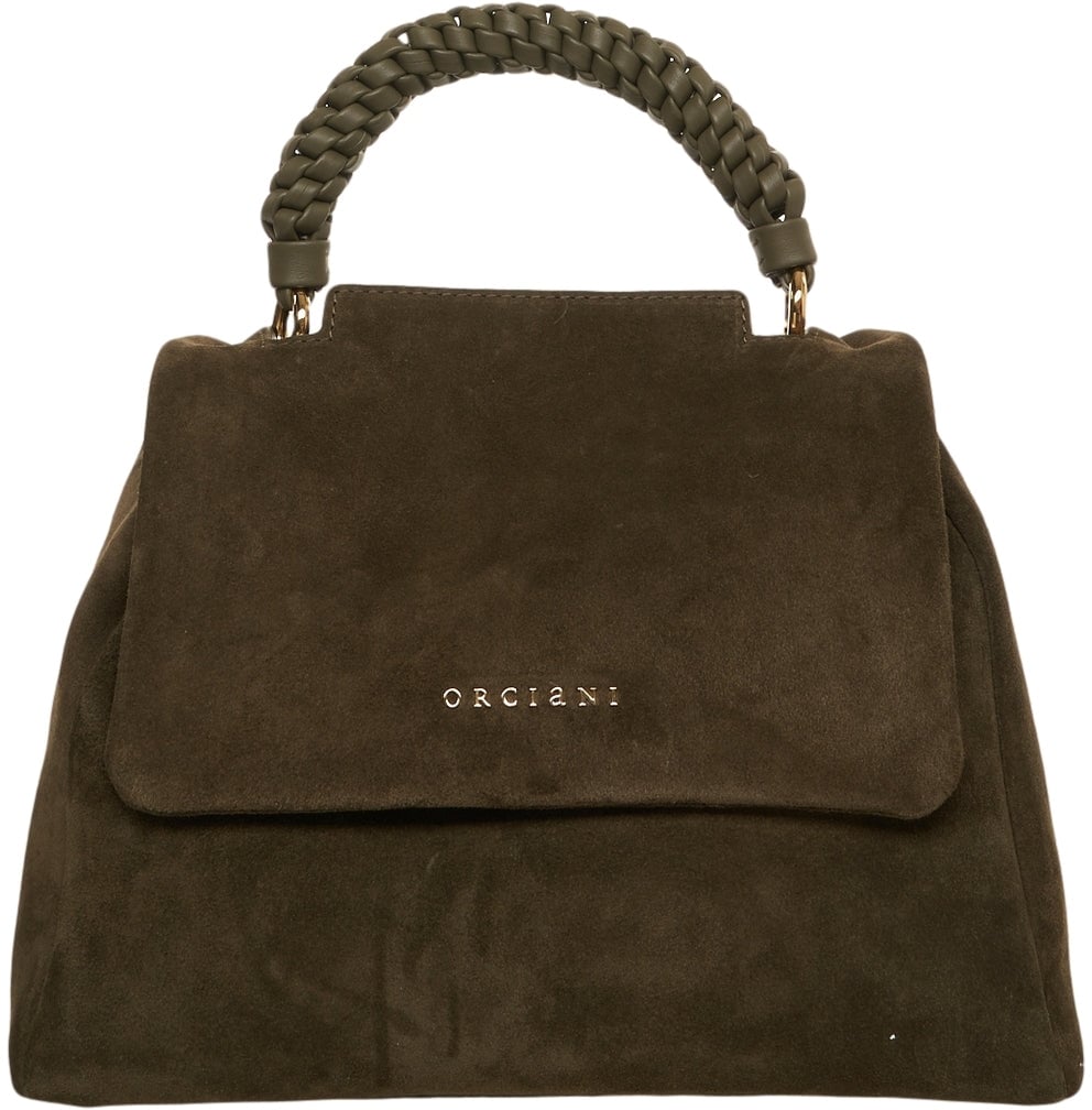 Orciani Suede handbag Groen