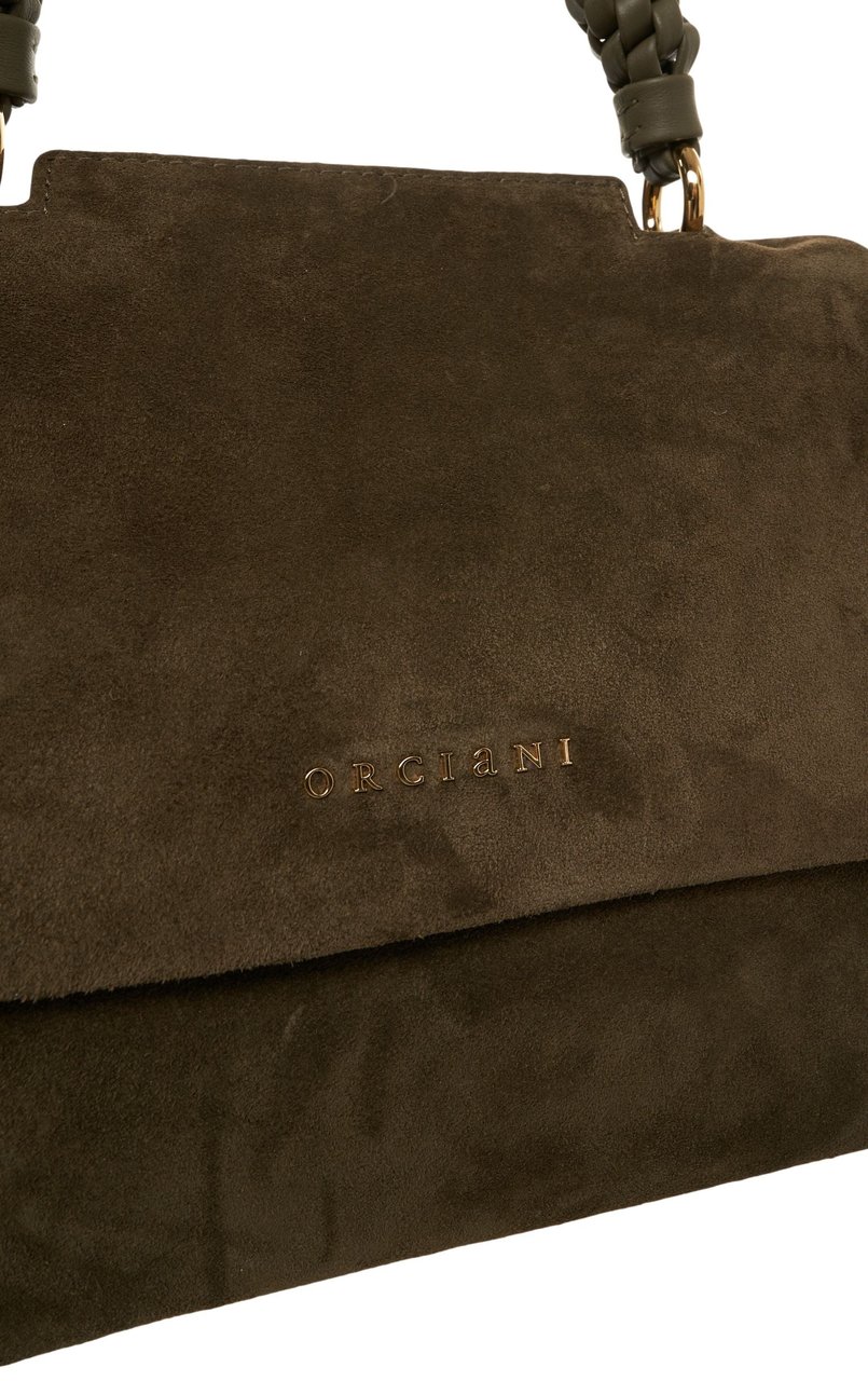 Orciani Suede handbag Groen