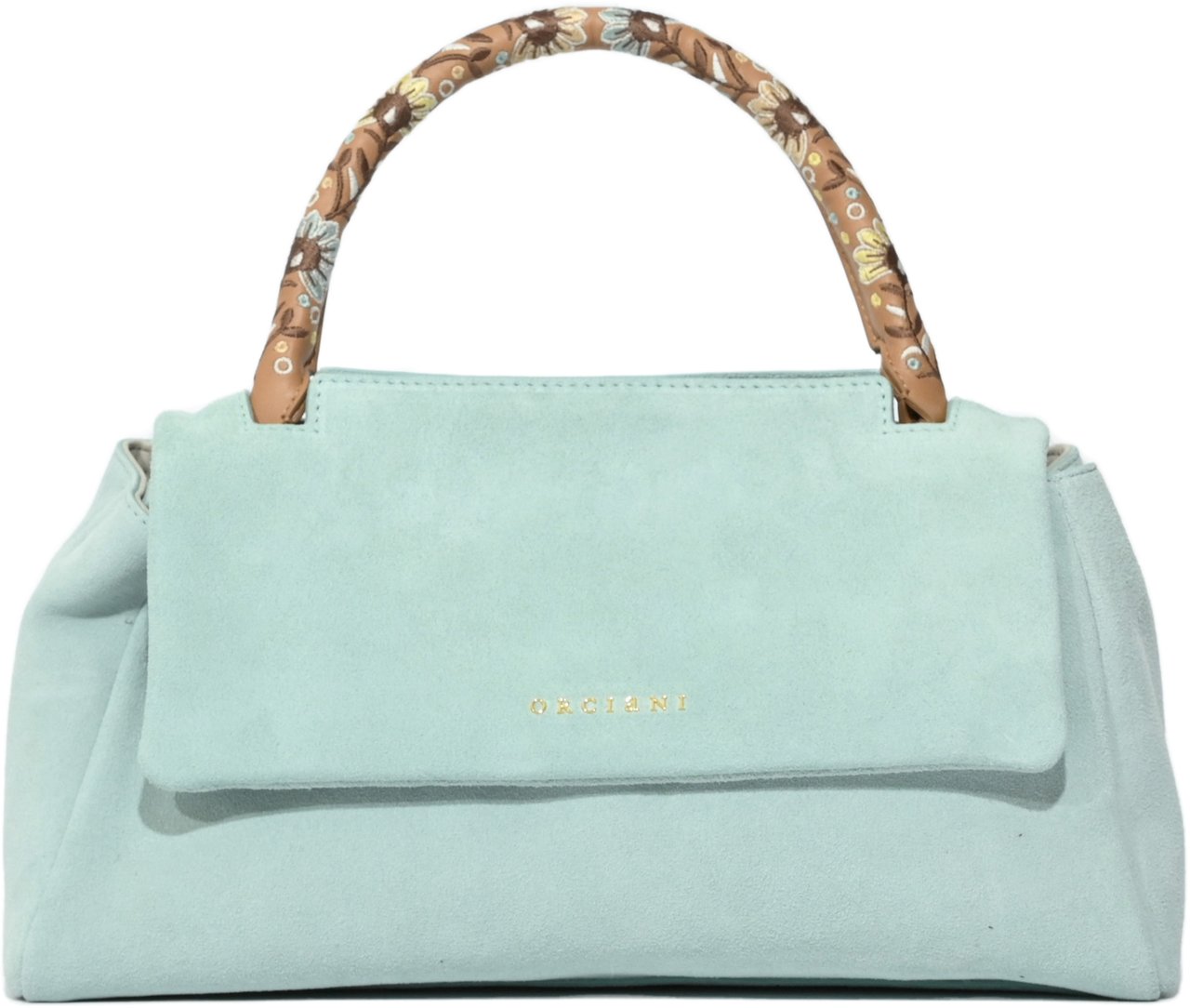 Orciani Bags Peach Flowers Lichtblauw