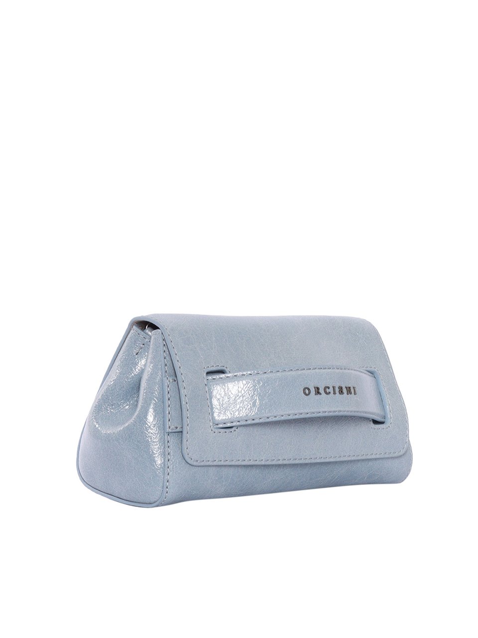 Orciani Smooth Calf Leather Shoulder Bag Blauw