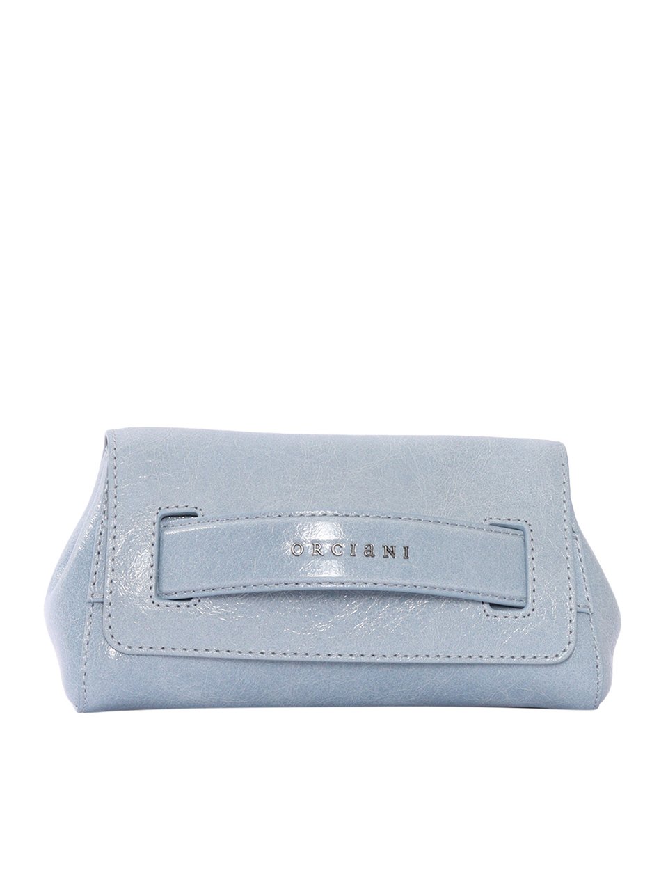 Orciani Smooth Calf Leather Shoulder Bag Blauw