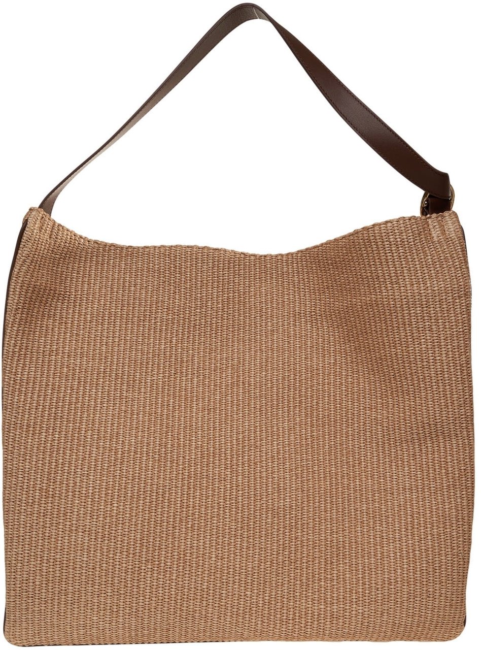 Orciani Raffia shopper Beige