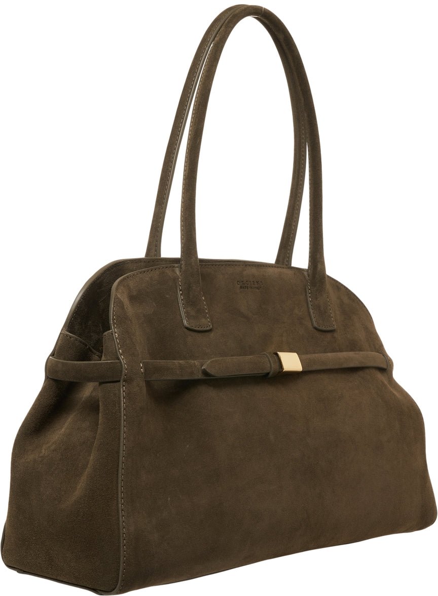Orciani Suede handbag Groen
