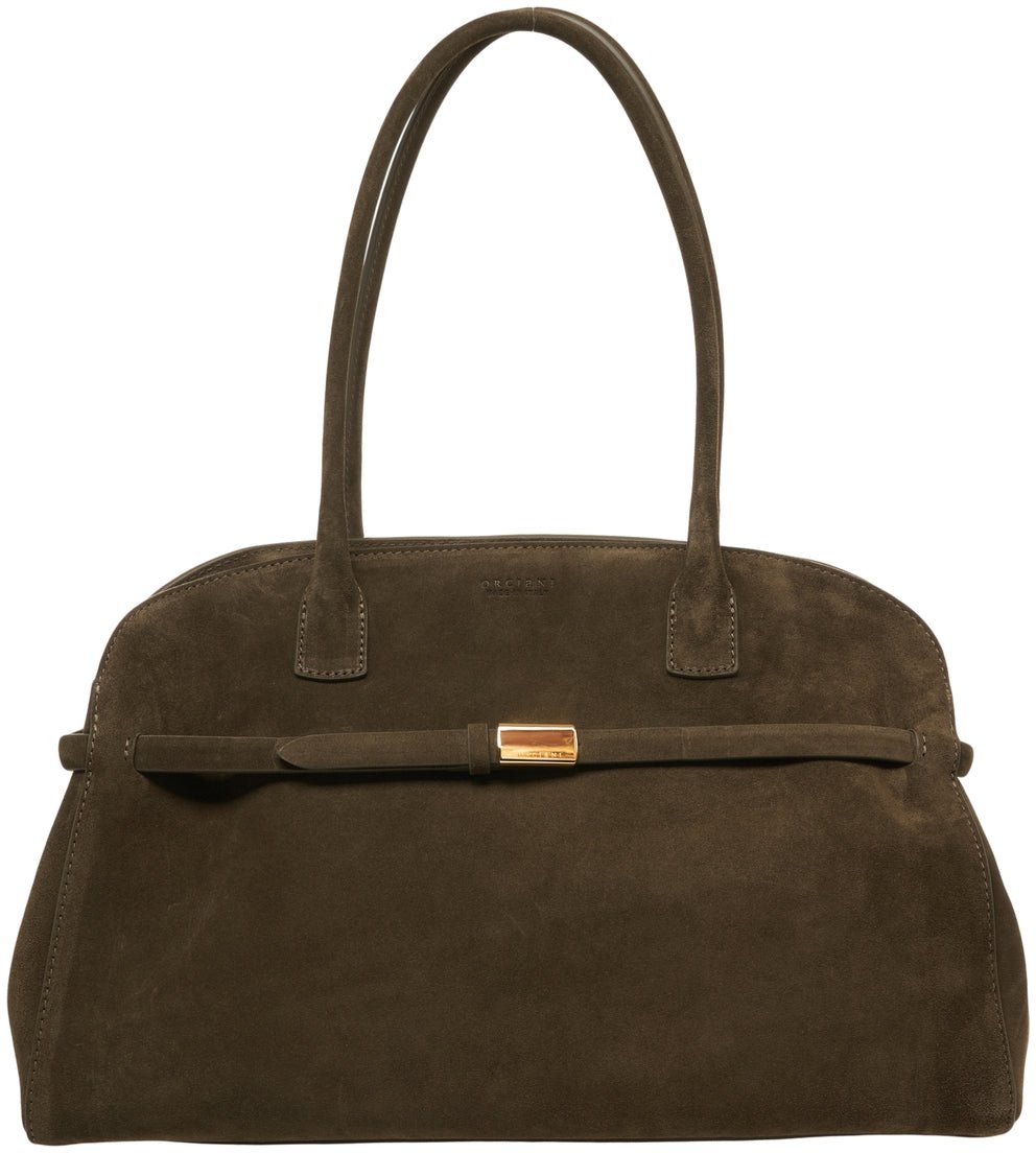 Orciani Suede handbag Groen