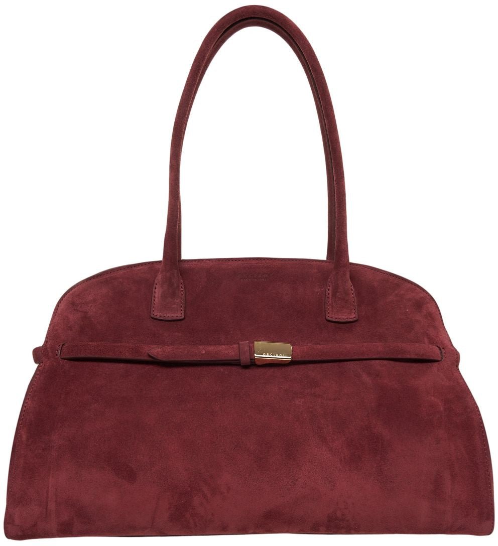 Orciani Borsa a mano scamosciata Rood