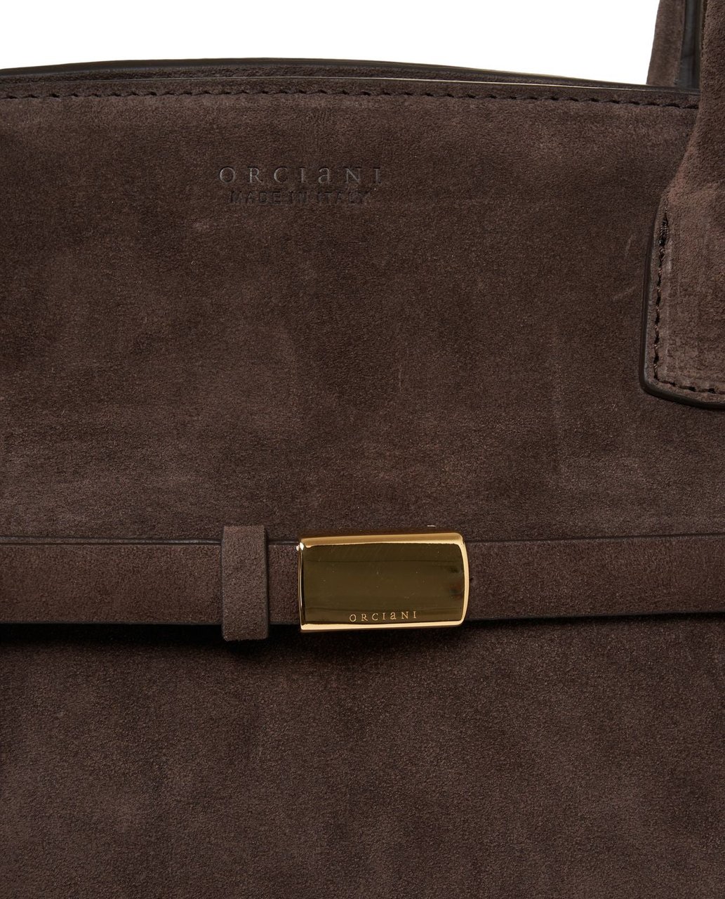 Orciani Suede handbag Bruin