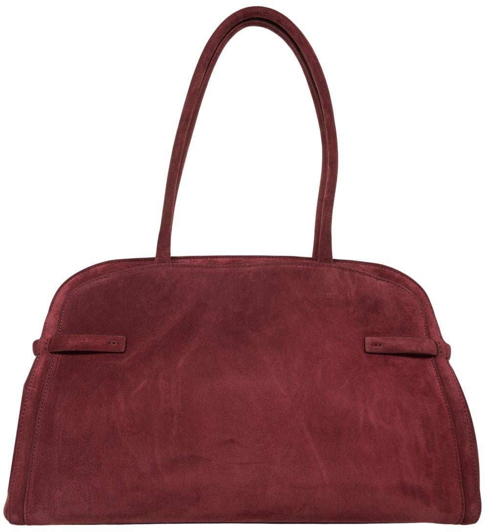 Orciani Borsa a mano scamosciata Rood