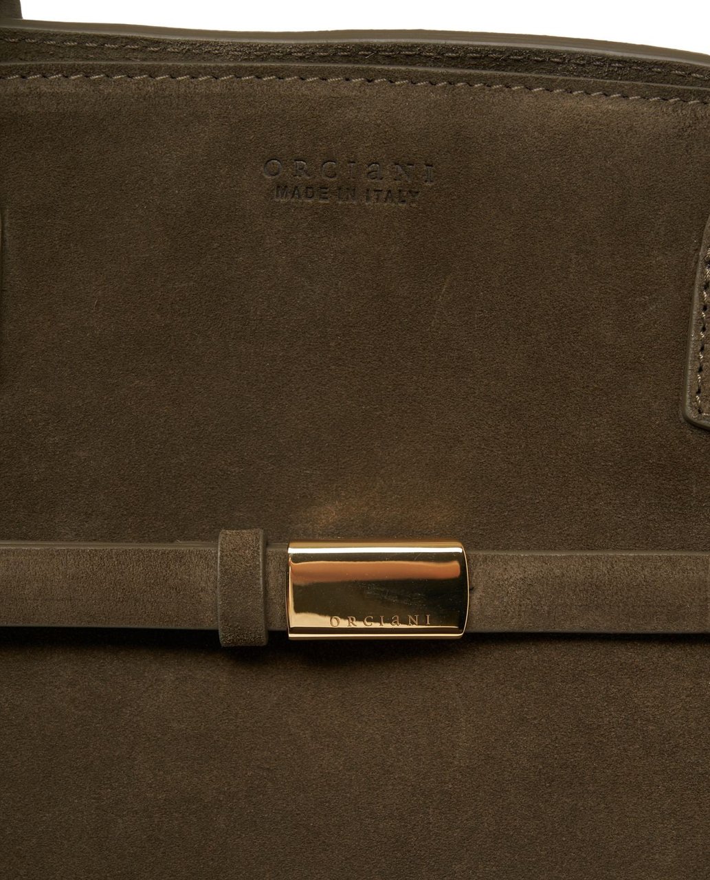 Orciani Suede handbag Groen