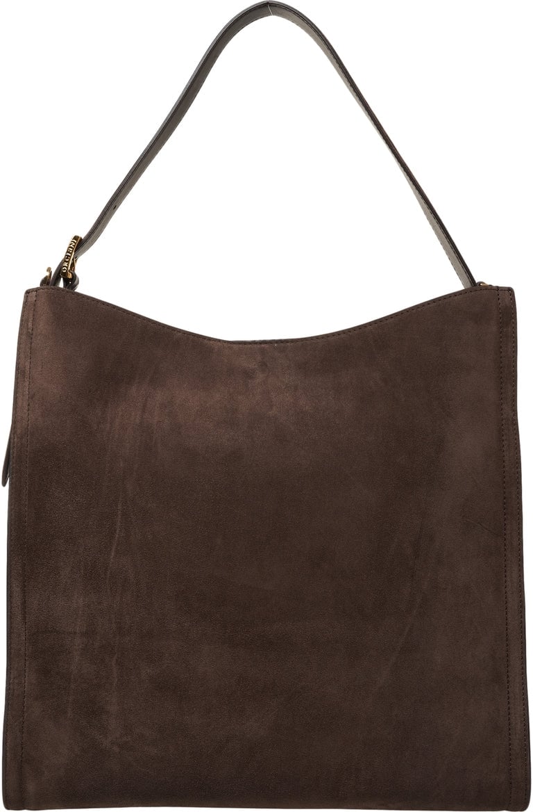 Orciani Suede shopper Bruin