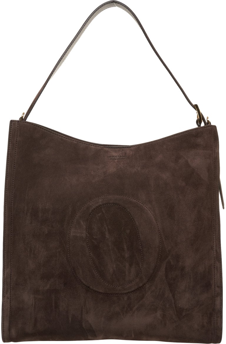 Orciani Suede shopper Bruin