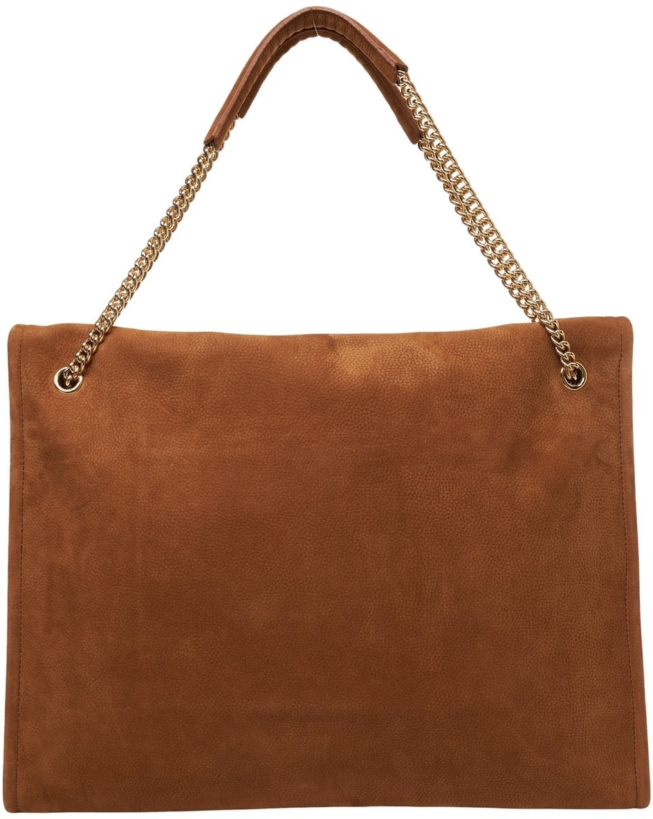 Orciani Suede shoulder bag Bruin