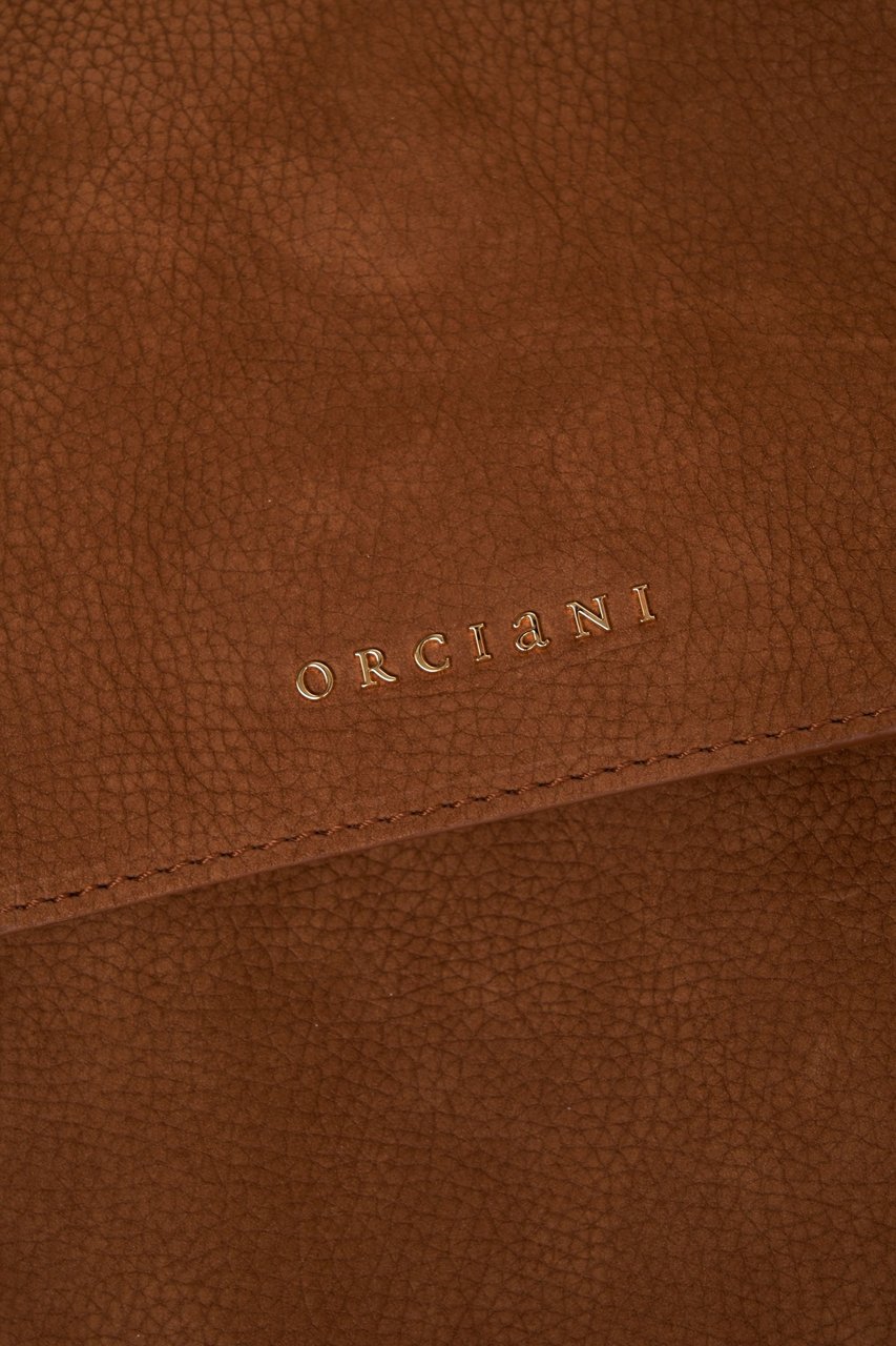 Orciani Suede shoulder bag Bruin