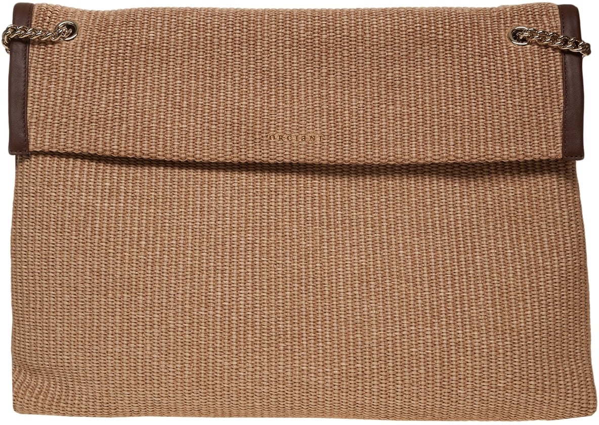 Orciani Raffia shoulder bag Beige