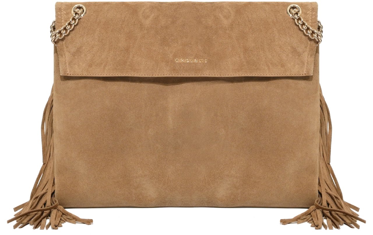 Orciani Bags Peach Fringe Beige