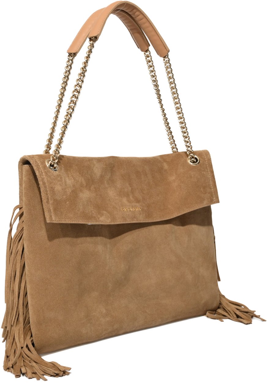 Orciani Bags Peach Fringe Beige