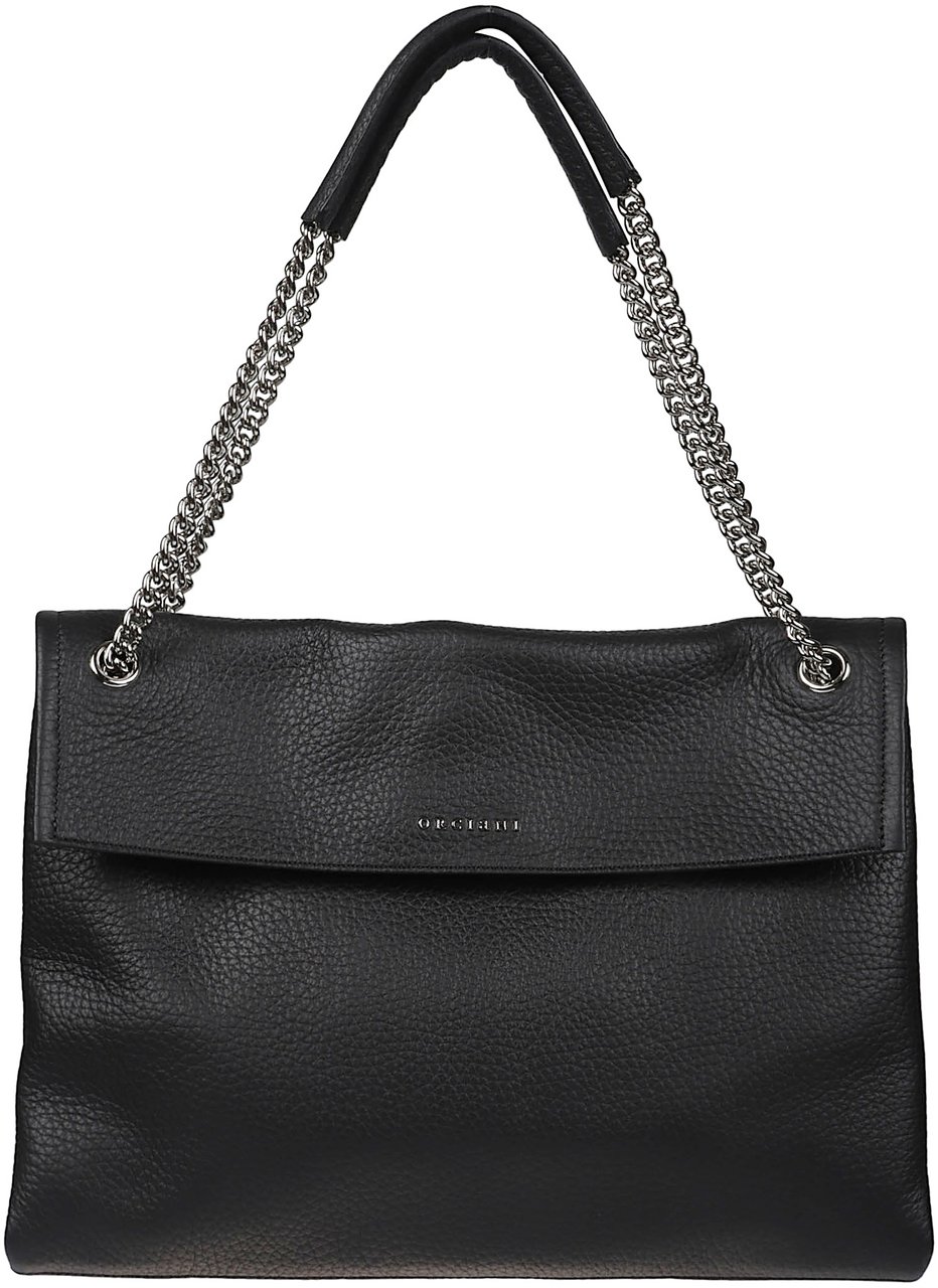 Orciani Venus Medium Bag Black Zwart