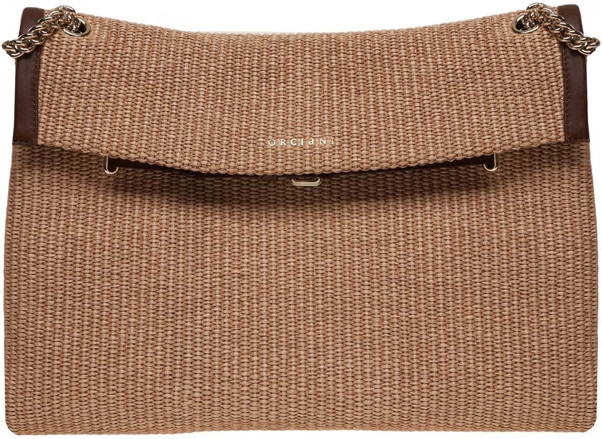 Orciani Raffia shoulder bag Beige
