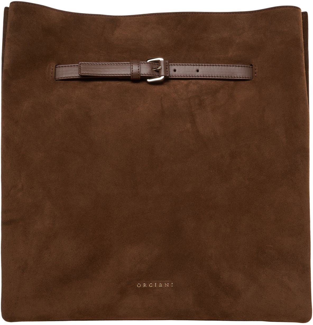 Orciani Suede shoulder bag Bruin