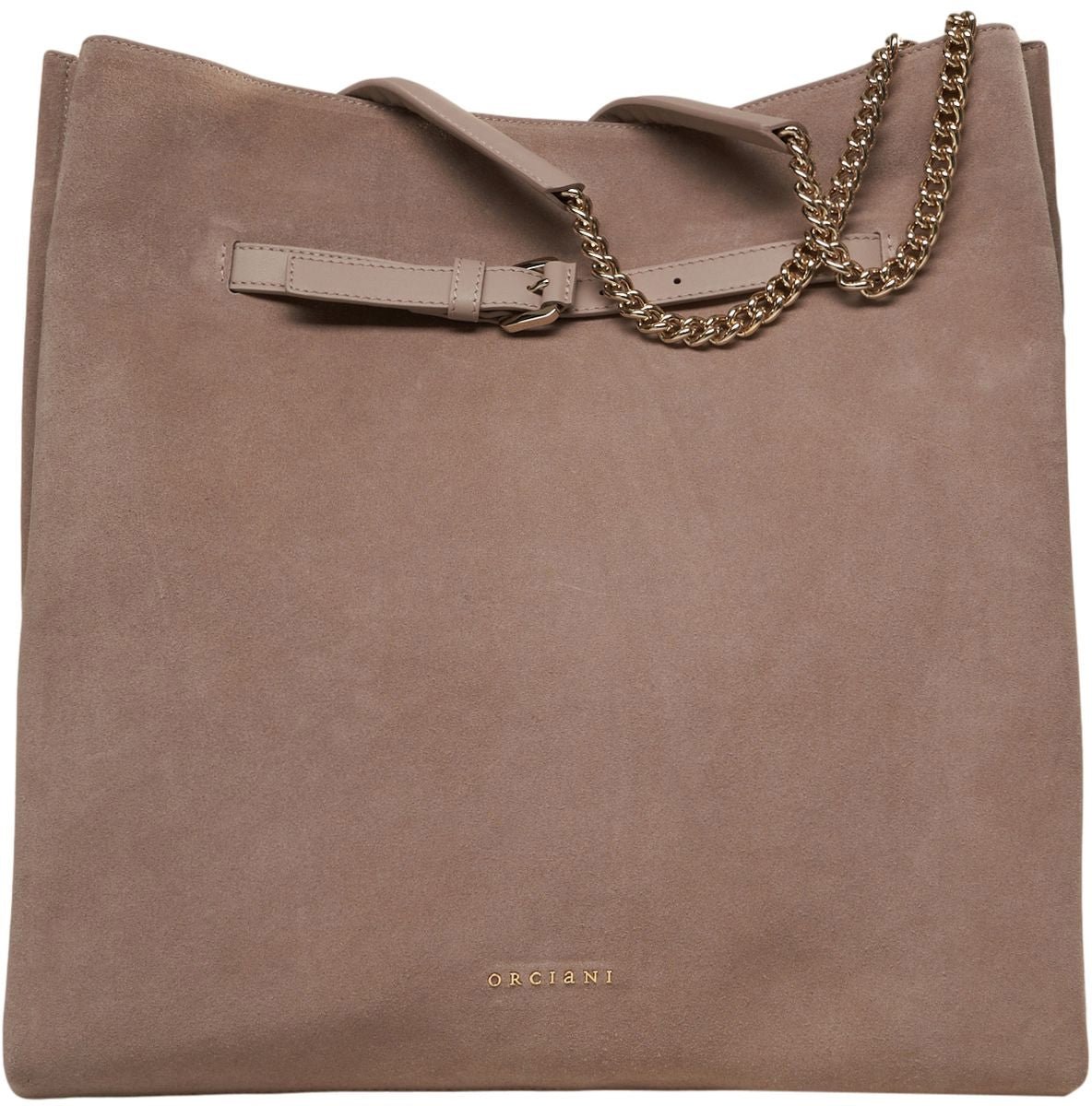Orciani Suede shoulder bag Beige