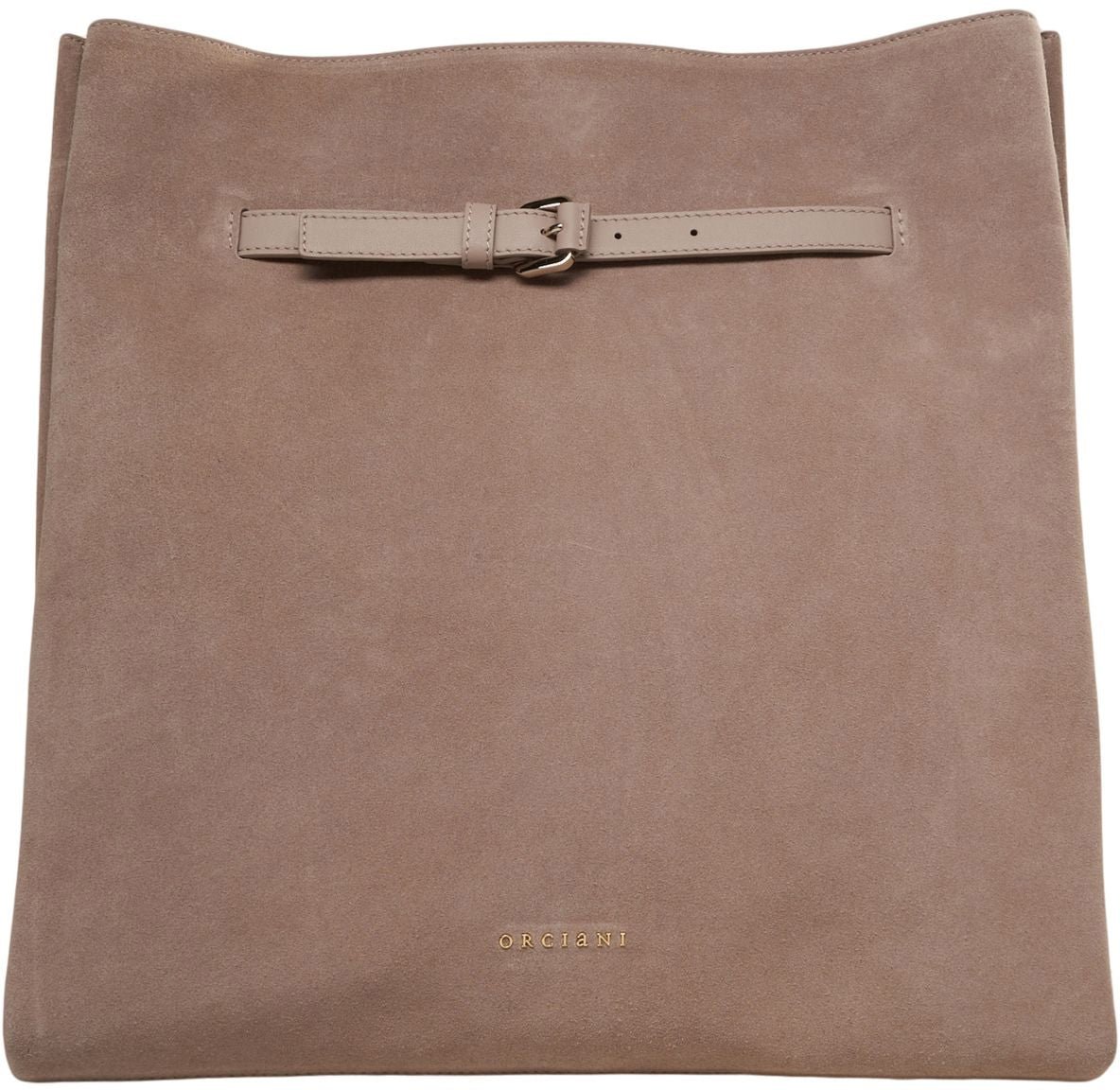 Orciani Suede shoulder bag Beige