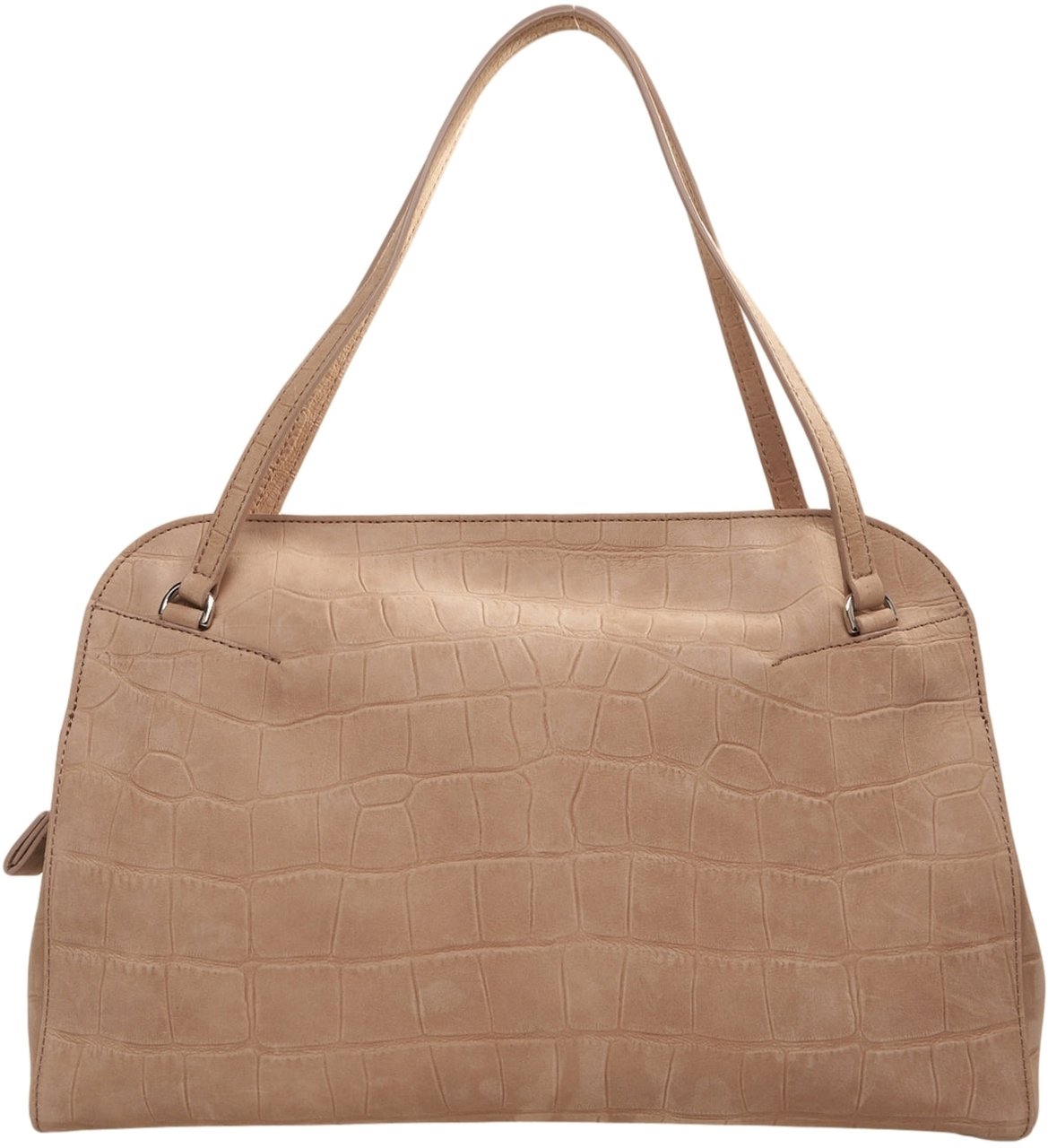 Orciani Nubuck leather shoulder bag 'Lido' Beige