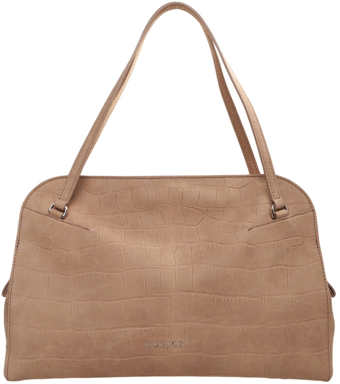 Orciani Nubuck leather shoulder bag 'Lido' Beige