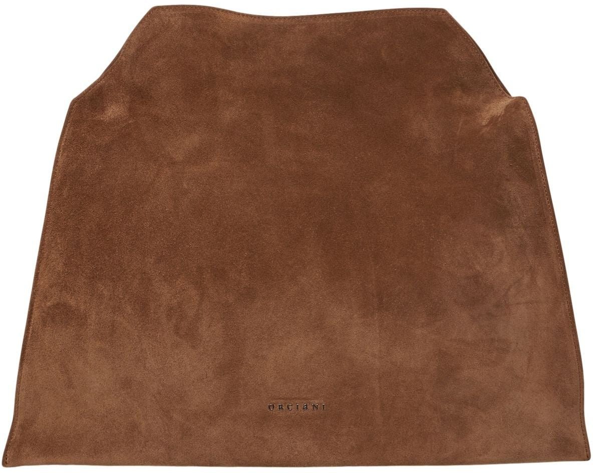 Orciani Suede shopper Bruin