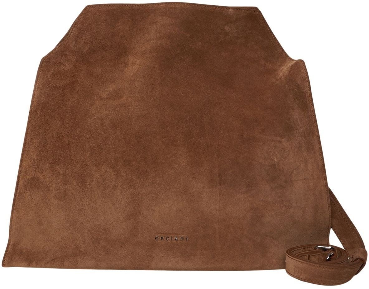 Orciani Suede shopper Bruin