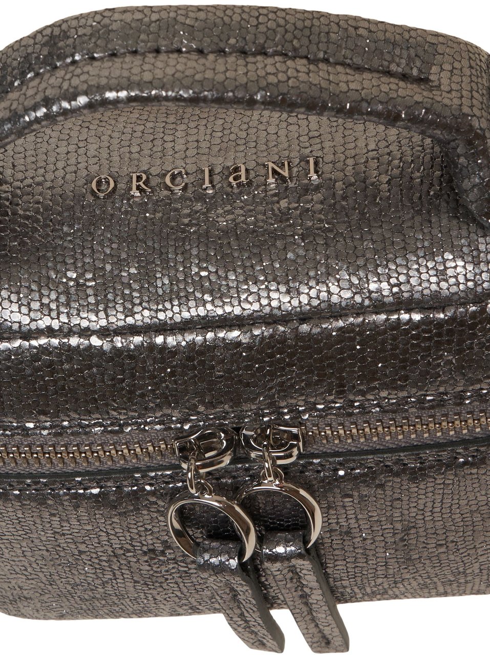 Orciani Leather handbag Zilver