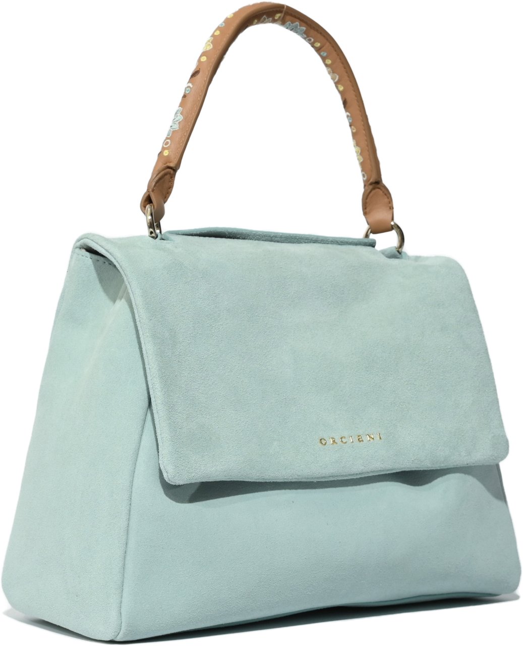 Orciani Bags Peach Flowers Lichtblauw