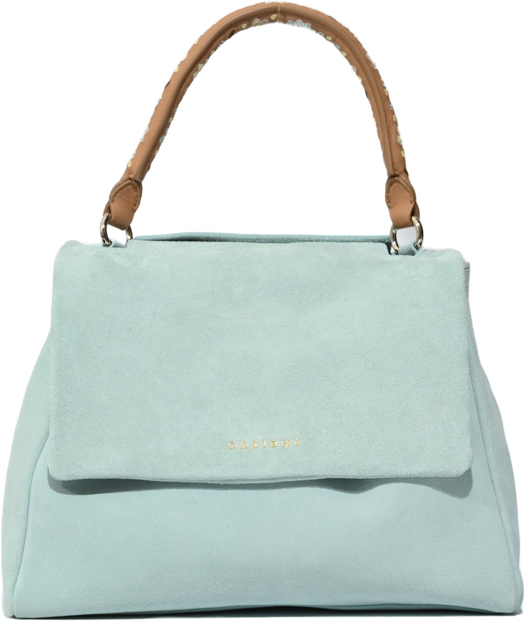 Orciani Bags Peach Flowers Lichtblauw