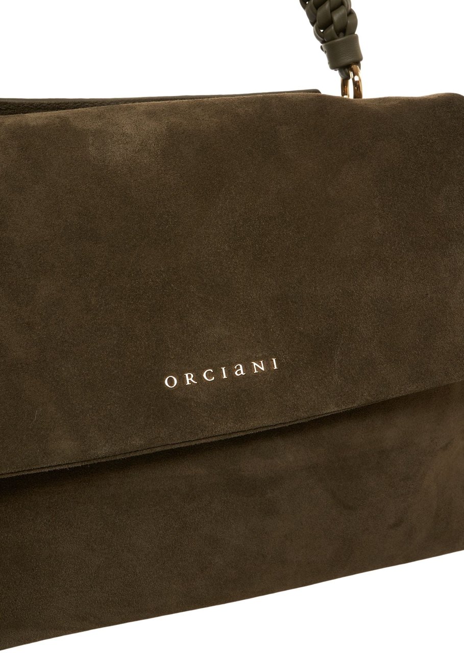 Orciani Suede handbag Groen