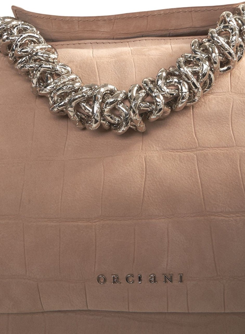 Orciani Nubuk leather handbag 'Sveva' Beige
