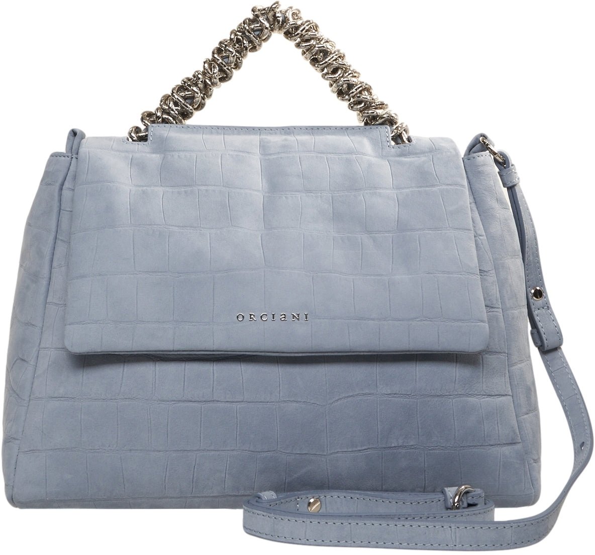 Orciani Nubuk leather handbag 'Sveva' Blauw