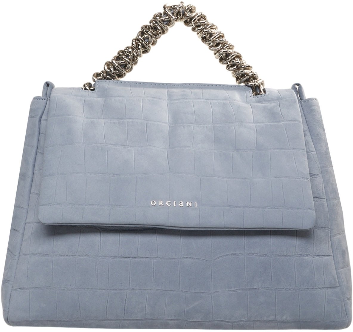 Orciani Nubuk leather handbag 'Sveva' Blauw