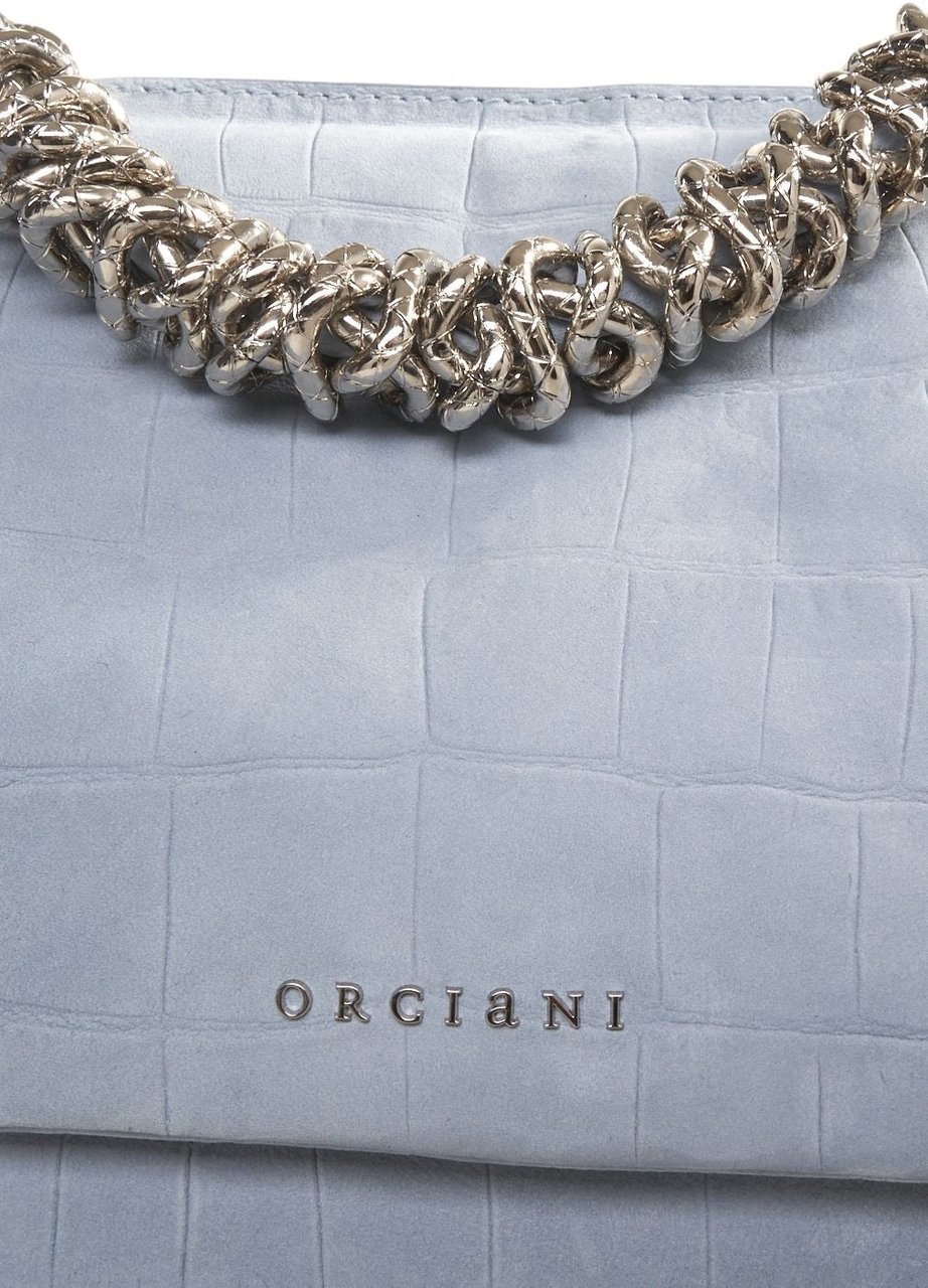 Orciani Nubuk leather handbag 'Sveva' Blauw
