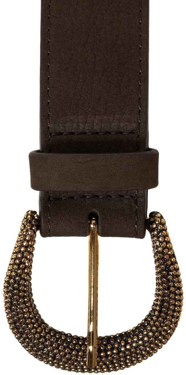 Orciani Belt with stud details Bruin