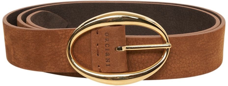 Orciani Leather belt Bruin