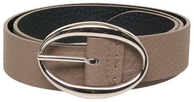 Orciani Cintura in pelle martellata Grijs