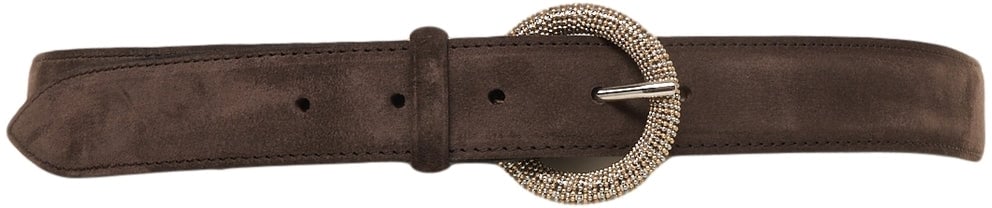 Orciani Suede belt 'Peo' Bruin