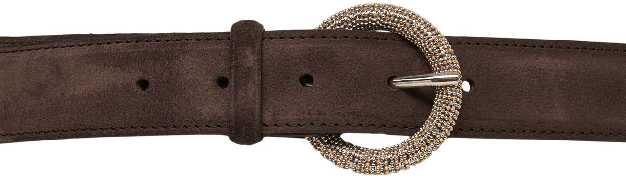 Orciani Suede belt 'Peo' Bruin