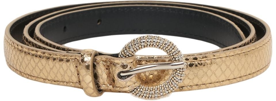 Orciani Belt in croco look Goud